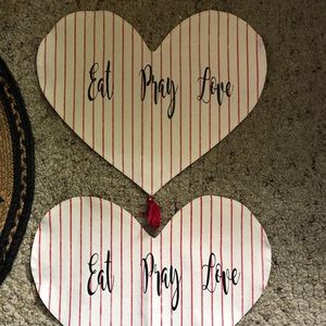 Eat, Pray, Love set of 2 placemats. New.